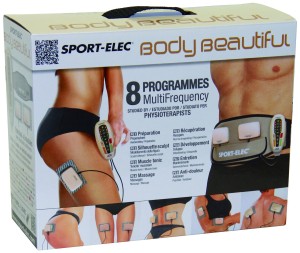 La ceinture Sport Elec Body Beautiful dans son emballage